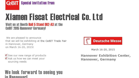 Fiscat ställer ut på CeBIT-mässan i Hannover 16-20 mars 2015